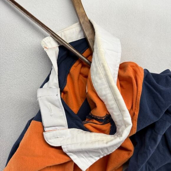 Vintage Denver Broncos Rugby Shirt Men's Large BLue Orange Embroidered Logo y2k - Picture 9 of 10